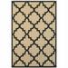 5 x 8 ft. Sand Geometric Stain Resistant Indoor & Outdoor Rectangle Area Rug - Beige and Black - 0.07in. H x 62.99in. W x 90.55in. D