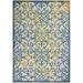 5 x 7 ft. Ivory & Blue Indoor & Outdoor Area Rug