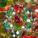 Wind Spinners Christmas Decor 3D Hanging Wind Spinner Yard Decorations Outdoor Christmas Decorations Outdoor Yard Windmills for The Yard Garden Christmas Tree Decor(12 inches Christmas)