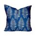 16 x 4 x 16 in. Blue & White Enveloped Tropical Throw Indoor & Outdoor Pillow