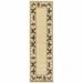 2 x 8 ft. Ivory Abstract Stain Resistant Indoor & Outdoor Rectangle Area Rug - Brown and Ivory - 0.16in. H x 26.77in. W x 90.55in. D