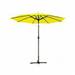 9 Ft. Aluminum Patio Market Umbrella Tilt with Crank - Yellow Fabric & Champagne Pole