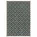 4 x 6 ft. Gray Geometric Stain Resistant Indoor & Outdoor Rectangle Area Rug - Gray - 4 x 6 ft.