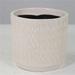 AI-CE00-188-Q02 White with Beige Lines Planter - Set of 2