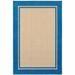 2 x 4 ft. Sand Stain Resistant Indoor & Outdoor Rectangle Area Rug - Blue and Beige - 2 x 4 ft.