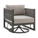 Cuffay Outdoor Patio Swivel Glider Lounge Chair Dark Brown