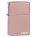 Zippo Lighter - Personalized Custom Message Engrave on Classic with Zippo Logo Windproof Lighter (High Polish Rose #49190ZL)