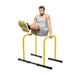 Dip Station Power Tower Adjustable Heavy Duty Pull-up Bar for Home Gym Workout Yellow