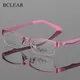 BCLEAR Halb Randlose Brillen Rahmen Optische Verordnung Halb-Rim Brille Rahmen Für frauen Brillen