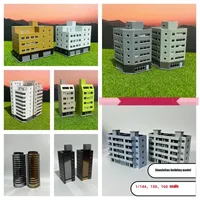 1/150 n Gebäude Modell moderne Stadt Gebäude Modellbahn Szene Miniatur Sand Tisch Landschaft DIY