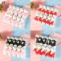 10PCS Cartoon Paar Modelle Bär Blume Bouquet Puppen Hochzeit Dekoration Zubehör Geburtstag Geschenke