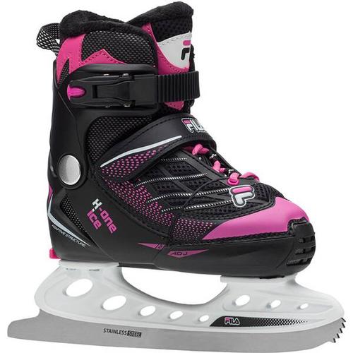 FILA Kinder Eishockeyschuhe Freizeitschlittschuh X-One Ice G – verstellbar, Größe 38-41 in schwarz-pink