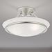 2 Light Brushed Nickel Ceiling Mount