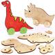 Dinosaur Wooden Racer Kits (Pack of 4) Pocket Money Toys