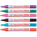 Deco Paint Pens (Colour Pack A) Art Supplies, Art Materials 6 assorted colours per pack