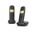 Gigaset A170 Duo DECT telephone Caller ID Red