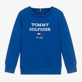 Tommy Hilfiger Boys Cobalt Blue Cotton Sweatshirt