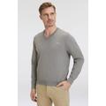 V-Ausschnitt-Pullover GANT "Classic Cotton V-Neck" Gr. XL, grau (dark grey melange) Herren Pullover V-Ausschnitt-Pullover