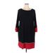 MSK Casual Dress - Sweater Dress: Black Dresses - Women's Size 2X