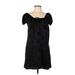 Cotton Candy LA Casual Dress: Black Damask Dresses - Women's Size Large