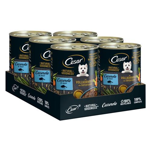 6x 400g Cesar Natural Goodness Fisch und Superfoods Hundefutter nass