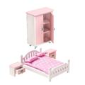 Abaodam 1 Set Simulation Restaurant Night Stand Home Decor Doll House Furniture Nightstand Model Mini House Bed Model Mini Bed Model Mini Nightstand Child Household Small Furniture Wooden