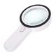 8X Illuminated Magnifier, Handheld Magnifying Glass with LED Lights for Macular Degeneration, Seniors, Loupe for Reading Books, Newspapers, Maps, Observing Fashionable