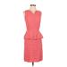 Max Studio Casual Dress - DropWaist: Red Jacquard Dresses - Women's Size 2