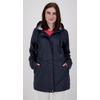 Regenjacke DEPROC ACTIVE "Friesennerz ANKERGLUT HVN", Damen, Gr. 34 (XS), blau (navy), Obermaterial: 100% Polyurethan; Futter: 100% Polyester, casual, figurumspielend, Langarm gerader Abschluss mit Druckknopf, Jacken, auch in Großen Größen erhältlich