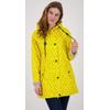 Regenjacke DEPROC ACTIVE "Friesennerz ANKERGLUTZAUBER", Damen, Gr. 44 (L), gelb, Obermaterial: 100% Polyurethan; Futter: 100% Polyester, casual, figurumspielend, Langarm gerader Abschluss mit Druckknopf, Jacken, auch in Großen Größen erhältlich