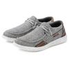 Slip-On Sneaker JOHN DEVIN, Herren, Gr. 46, grau, Obermaterial: 80% Lederimitat, 20% Textilmaterial. Futter: 100% Lederimitat. Decksohle: 100% Textilmaterial. Laufsohle: 100% Synthetik, unifarben mit Farbeinsatz, casual, Schuhe, Slipper,...