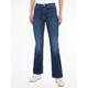 Bequeme Jeans TOMMY JEANS "Sylvia" Gr. 29, Länge 30, blau (mid blue30) Damen Jeans High-Waist-Jeans