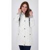 Regenjacke DEPROC ACTIVE "Friesennerz ANKERGLUTZAUBER", Damen, Gr. 52 (XXL), weiß, Obermaterial: 100% Polyurethan; Futter: 100% Polyester, casual, figurumspielend, Langarm gerader Abschluss mit Druckknopf, Jacken, auch in Großen Größen erhältlich