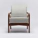 Armchair - Interlude Delray 27.5" Wide Armchair Wood/Rattan/Wicker in Brown | 33.5 H x 27.5 W x 33.5 D in | Wayfair W-149974-102