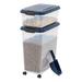 IRIS USA, Inc. 54 lbs. Pet Food Container & Snack Container w/Sealing Tops & Food Scoop Plastic | 26.63 H x 11.5 W x 18.5 D in | Wayfair