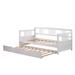 Lark Manor™ Seelyville Size Daybed Wood Bed w/ Seelyville Size Trundle Wood in White | 35.4 H x 57 W x 78.2 D in | Wayfair