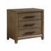 Loon Peak® Haylin 3 - Drawer Solid Wood Nightstand in Wood in Brown | 27 H x 27 W x 16 D in | Wayfair 02F7DE992D7A4E938248CE5B8B1DCBE7