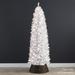 The Holiday Aisle® Lighted Artificial Christmas Tree - Stand Included, Metal in White | 7.5 ft | Wayfair 8CACBB0D3C5648239CD7153925854C10