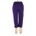 Woman Within Casual Pants - High Rise: Purple Bottoms - Women's Size 14