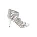 Impo Heels: Silver Solid Shoes - Women's Size 6 - Open Toe