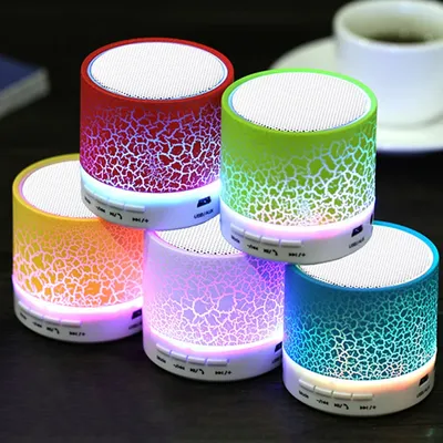 Bluetooth Mini Speaker Wireless Speaker Colorful LED TF Card USB Subwoofer Portable MP3 Music Sound Column For Car PC Smartphone