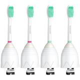 Replacement Toothbrush Heads Compatible with Philips Sonicare E Series Essence CleanCare Advance Elite Xtreme Electric Toothbrush Efficient Removal of Dental Plaque 4Pack