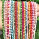 Colorful Natural Freshwater Shell Beads Round Small Waist Beads Mother of Pearl Shell Loose Beads 2