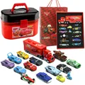 Disney Pixar Autos 2 3 Blitz McQueen Lagerung Box Metall Modell Auto 1:55 Diecast Fahrzeug Spielzeug