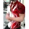 Nuova camicia da uomo hawaiana 2023 Super manica corta streamer rosso stampa 3D camicia da uomo