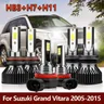 Kit fari a LED 6x HB3 High H7 lampadine combinate basse + fendinebbia per auto H11 per Suzuki Grand