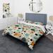 Designart "Fashion Yellow And Green Polka Dot " Green Modern Bedding Set With Shams