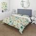 Designart "Botanical Bohemian Dream Green Pattern" Floral bedding covert set with 2 shams