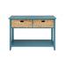 44" Console Table Accent Tables Side Table with 2 Basket-like Drawers
