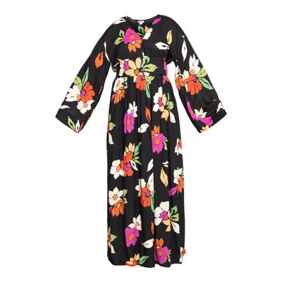 Maxikleid BILLABONG "Night Bloom", Damen, Gr. XS, US-Größen, schwarz, 100% Viskose, Kurzarm, Kleider Image